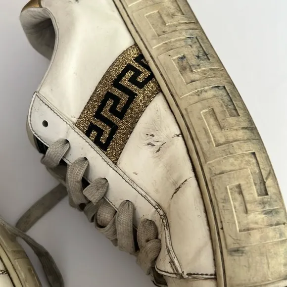 Versace #48753 Greca Low Top Sneakers Size 44 (10.5)
