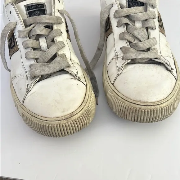 Versace #48753 Greca Low Top Sneakers Size 44 (10.5)