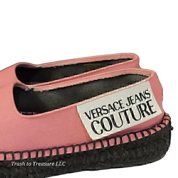 Versace Jeans Couture Espadrilles Flats Pink 35 Black 5