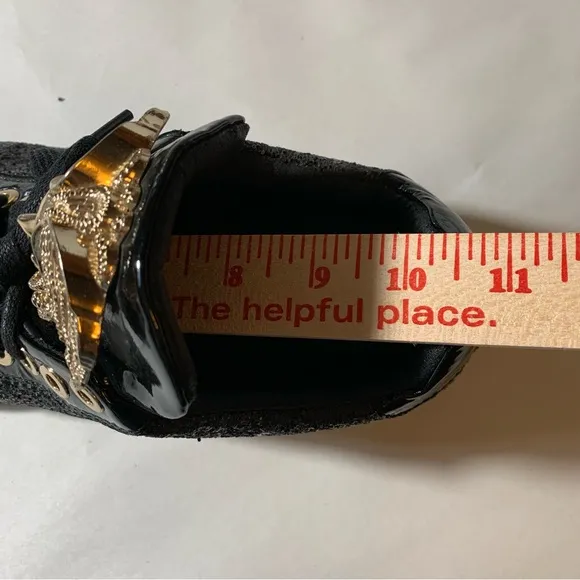 Versace Women's Gold Medusa Sneakers Italian Size 40/US Size 10