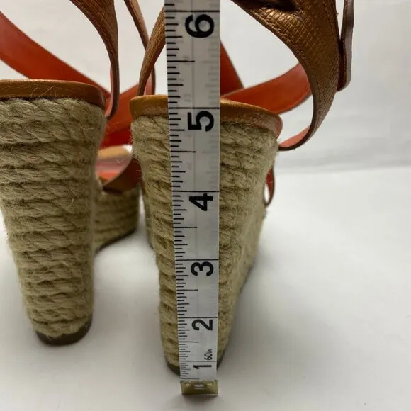 VIA SPIGA Karla Strappy Wedge Espadrilles Size 9