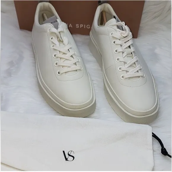 Via Spiga Mae Milk platform sneakers