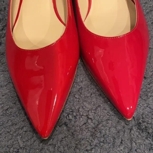 Viajiyu red flats generous toe box with no cleavage new no box size 41.5