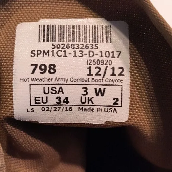 Vibram Combat Boots Women's  NWT