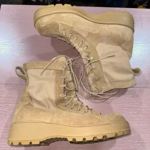 VIBRAM Army Military Combat TAN Flight Desert Boots SIZE 9 Men's
