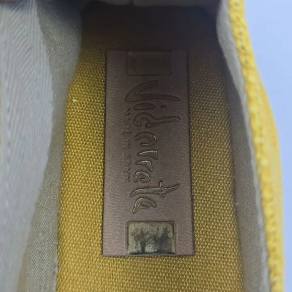 Vidorreta Made in Spain Women's Espadrilles Yellow Canvas EU 37 / US 6.5