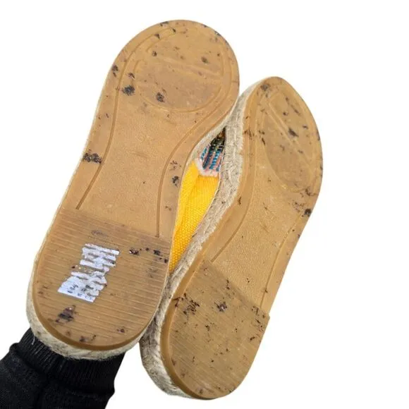 Vidorreta Made in Spain Women's Espadrilles Yellow Canvas EU 37 / US 6.5