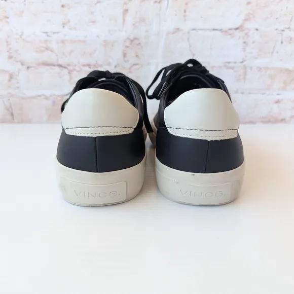 Vince Black and Cream Sneakers