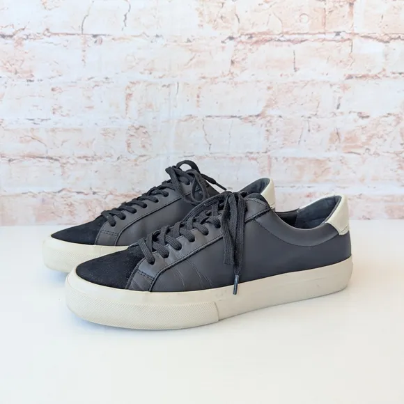 Vince Black and Cream Sneakers