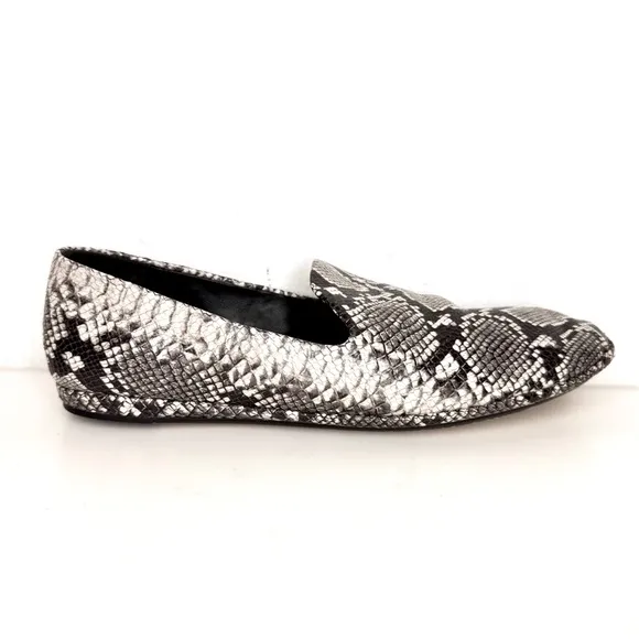 Vince Bogart Ballet Flats Python Snake Print Women’s Size 6