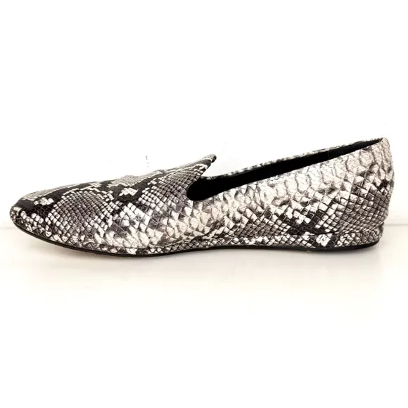 Vince Bogart Ballet Flats Python Snake Print Women’s Size 6