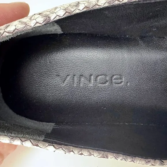 Vince Bogart Ballet Flats Python Snake Print Women’s Size 6