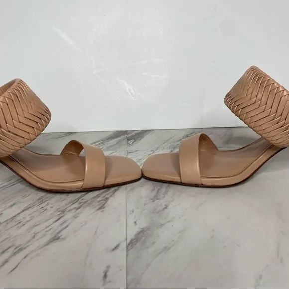 Vince Camuto Emoelee Dark Buff Heeled Sandal 9 1/2 M