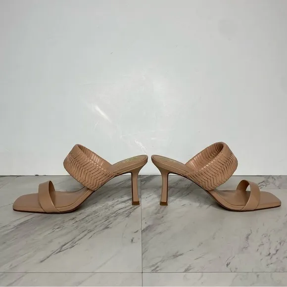 Vince Camuto Emoelee Dark Buff Heeled Sandal 9 1/2 M