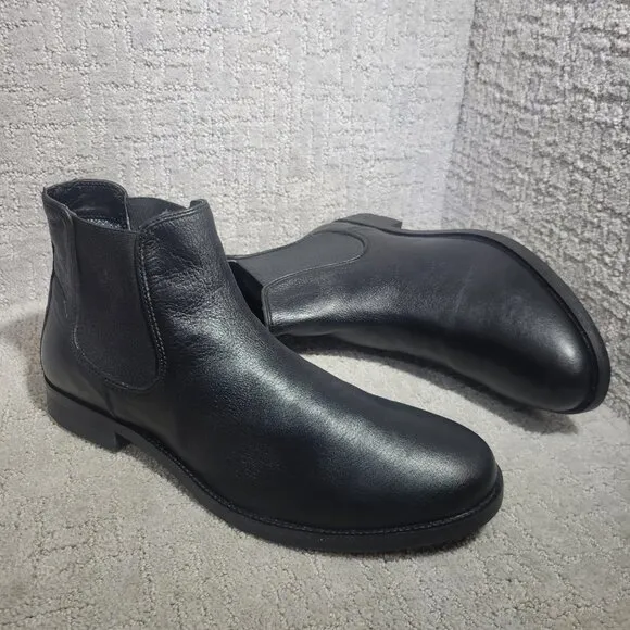 Vince Camuto Laken Men's Size 11.5M US Black Leather Chelsea Boots