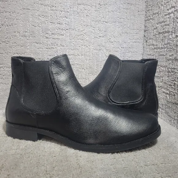 Vince Camuto Laken Men's Size 11.5M US Black Leather Chelsea Boots