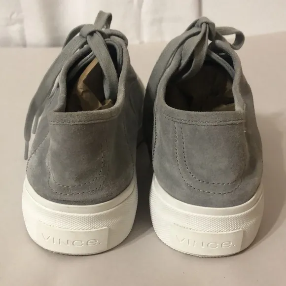 Vince Gray Suede Copley Platform Lace-up Sneakers Size 8