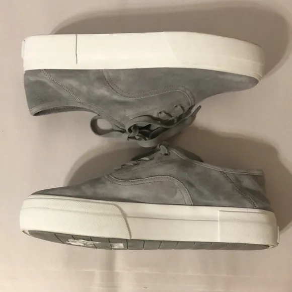 Vince Gray Suede Copley Platform Lace-up Sneakers Size 8