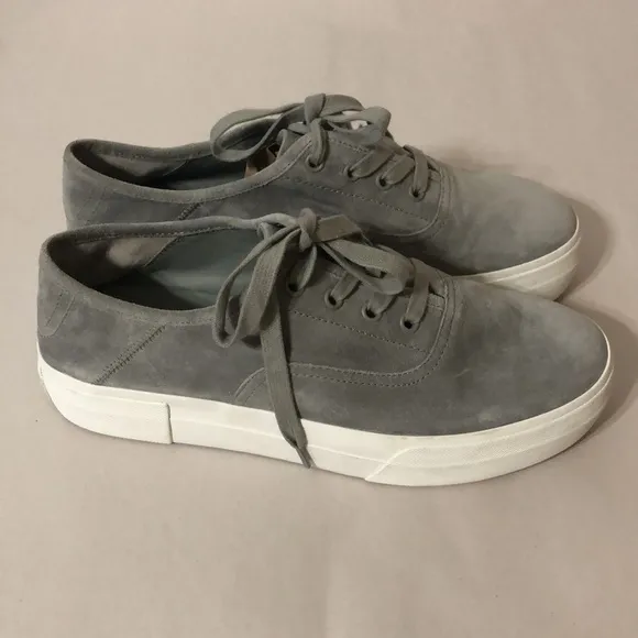 Vince Gray Suede Copley Platform Lace-up Sneakers Size 8
