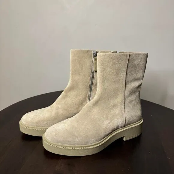 Vince Kady Suede Chelsea Low Boots - Size 6