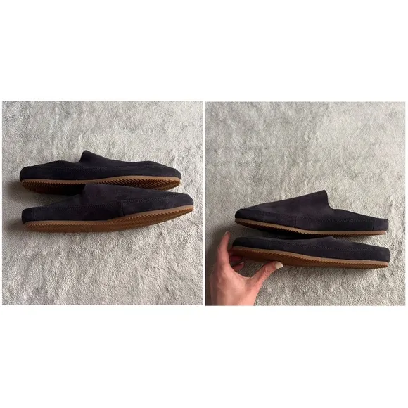 Vince Men's Alonzo Suede Backless Slip-On Minimalist Sport Rubber Sole Loafer