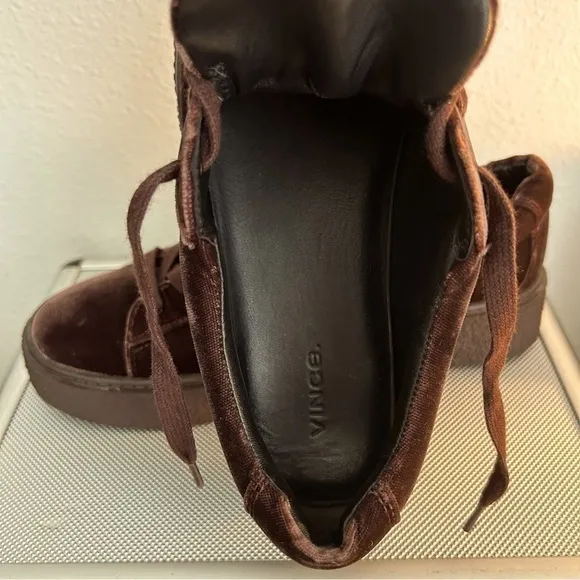Vince Neela Women's‎ Velvet Platform Sneakers