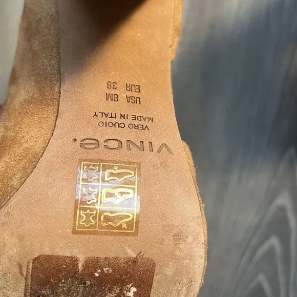 VINCE Percey Suede Espadrille Sandals In Tan