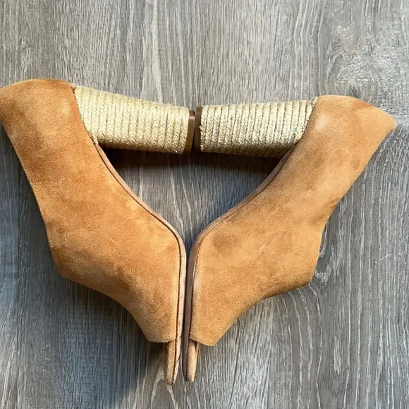 VINCE Percey Suede Espadrille Sandals In Tan