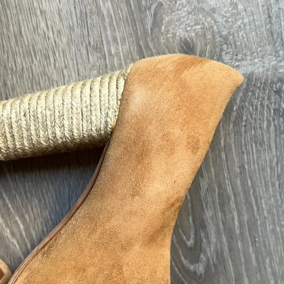 VINCE Percey Suede Espadrille Sandals In Tan