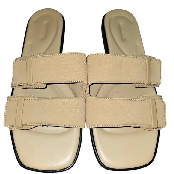 VINCE Rhode Dual Strap Padded Slide Sandals In 9.5