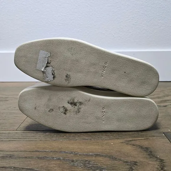 Vince Saxon Snakeskin Embossed Leather Platform Sneakers in Gray Blue