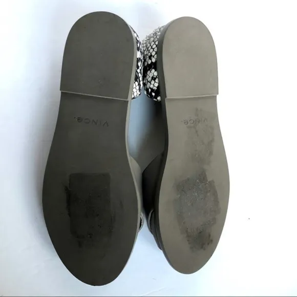 VINCE snake print flats