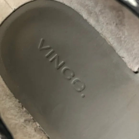 VINCE snake print flats