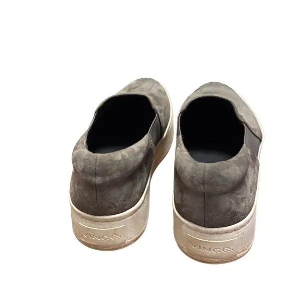 VINCE Sneakers l Warren Platform Sneakers l Size 7M Gray Suede Sneakers
