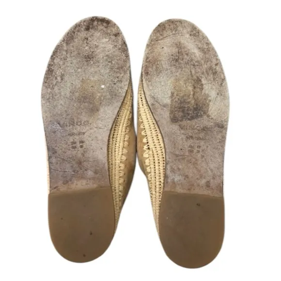 Vince Suede Jalen Loafers in Tan Size 8M in Good Used Condition