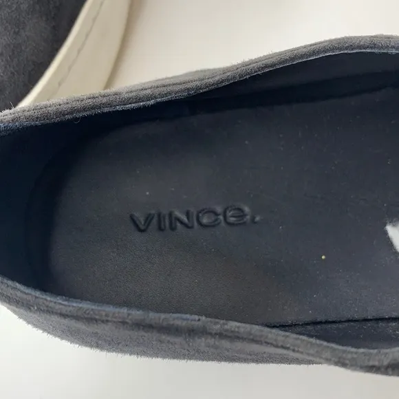 Vince Wallace Navy blue suede platform sneakers