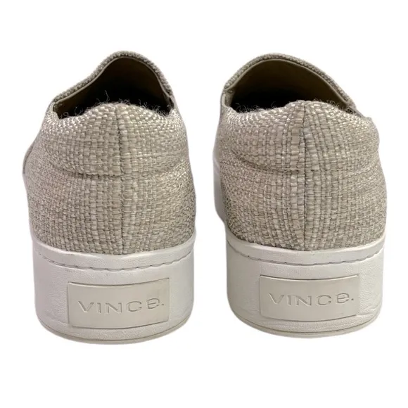 Vince Warren Linen Slip-On Platform Sneakers Women’s 9.5