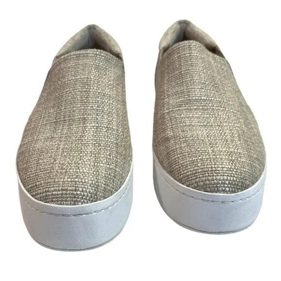 Vince Warren Linen Slip-On Platform Sneakers Women’s 9.5