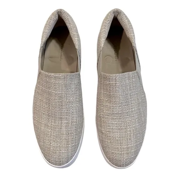 Vince Warren Linen Slip-On Platform Sneakers Women’s 9.5