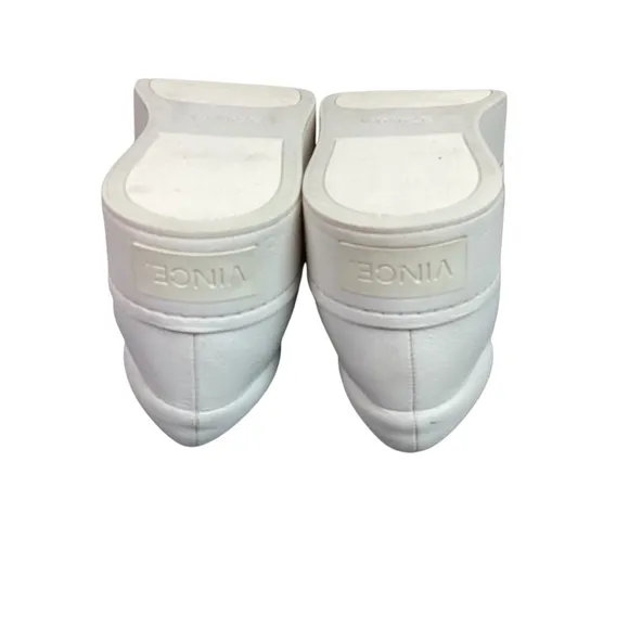 Vince Warren Platform Leather Sneaker White