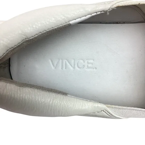 Vince Warren Platform Leather Sneaker White