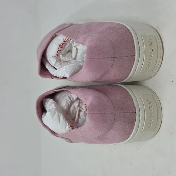 Vince Warren Slip On Platform Pink Sneakers Women's Size 8.5