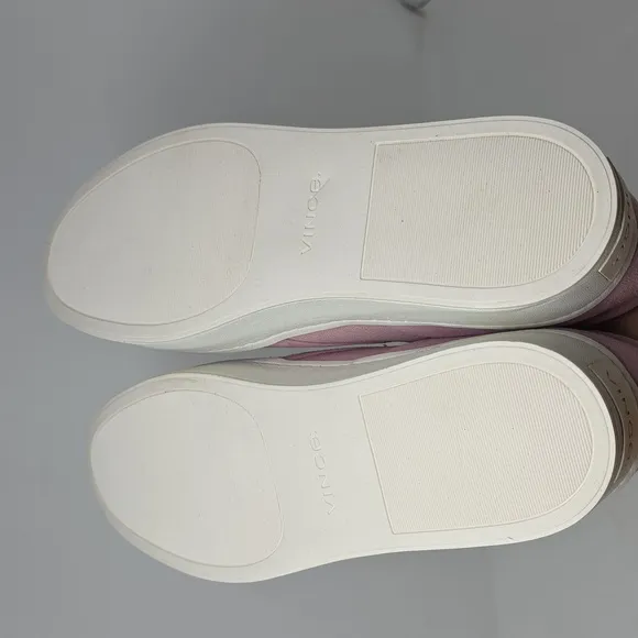 Vince Warren Slip On Platform Pink Sneakers Women's Size 8.5