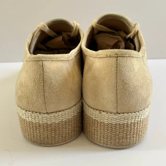 Vince Windell tan Suede Flatform Sneakers - Size 6.5M