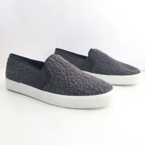 Vince Women 9 Blair 5 Sneaker Gray Grey Faux Shearling Slip On Platform NEW