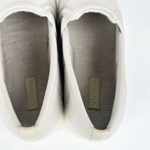 VINCE Womens Blair Platform Slip On Athletic Sneakers in Cobblestone 9.5 Quilted