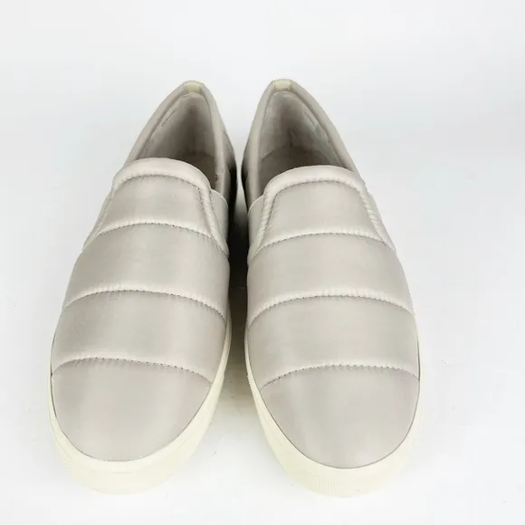 VINCE Womens Blair Platform Slip On Athletic Sneakers in Cobblestone 9.5 Quilted
