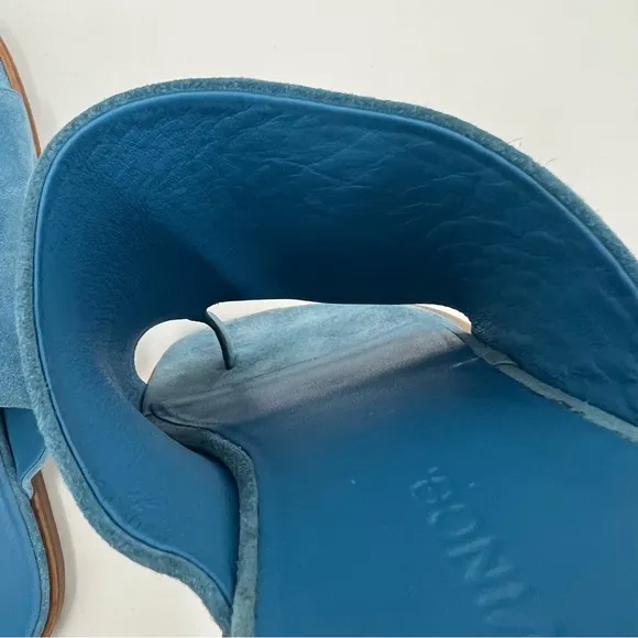 Vince Women's Edris Suede Sandals in Blue Pumise size 6‎ Made in Italy