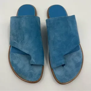 Vince Women's Edris Suede Sandals in Blue Pumise size 6‎ Made in Italy
