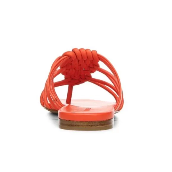 VinceWomen's Dae Knotted Slip On Woven Sandals size 5.5 new /in Burnt Orange